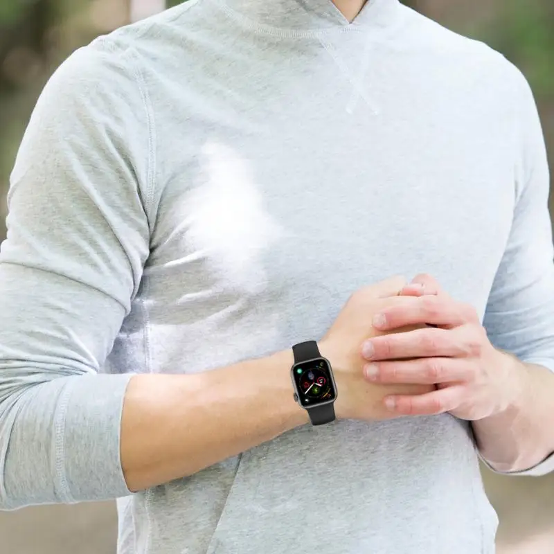 Силиконовый ремешок из ТПУ для Apple Watch 7/iwatch SE сменный Спортивный Браслет 10 цветов