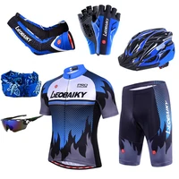 men cycling set summer quick dry short sleeve pro team bike clothing mtb skinsuit road bicycle wear accessories reflective