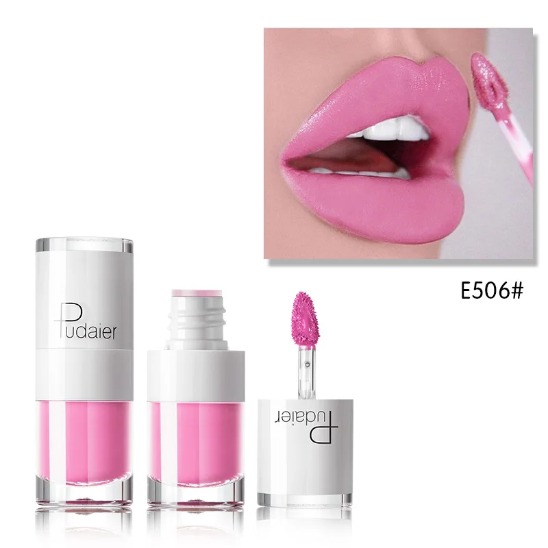1PC Sexy Pink Women Lipstick 16 Colors Long Lasting Waterproof Liquid Pencil Matte Lipstick Lip Gloss Makeup Nonstick Cup E06