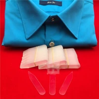 200Pcs Plastic Collar Stays Stiffeners Stay Bones Shirt Mens Clear Collar Stays