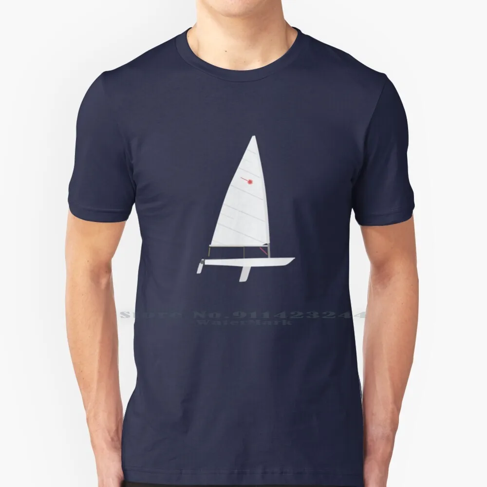 Laser Sailboat T Shirt Cotton 6XL Laser Sailing Boating Sailboat Water Racing Regatta Dinghy