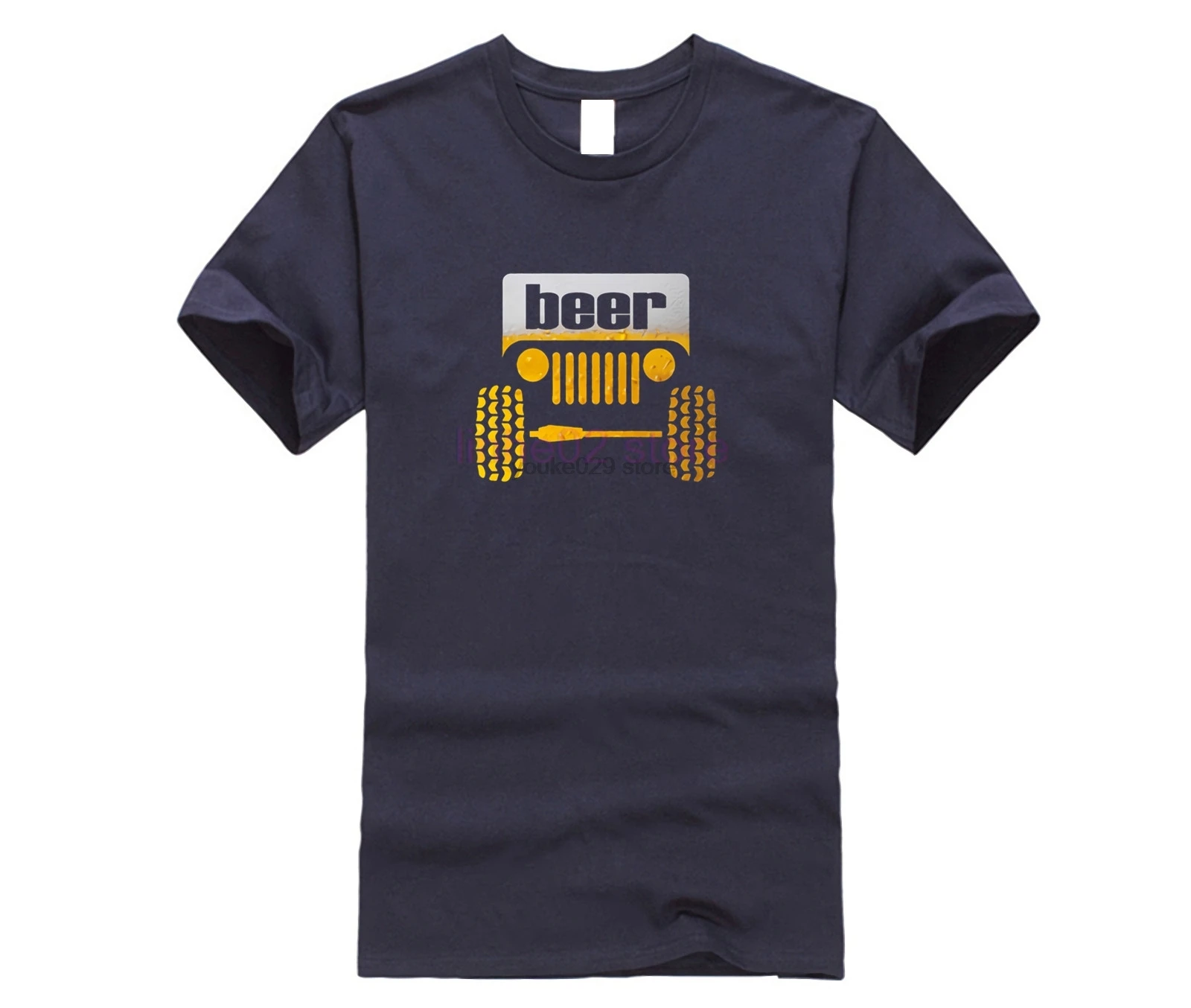 Jeep Beer T Shirt Printed Cool T-Shirt Summer Great Camisas Hombre Men's Tshirt Famous |