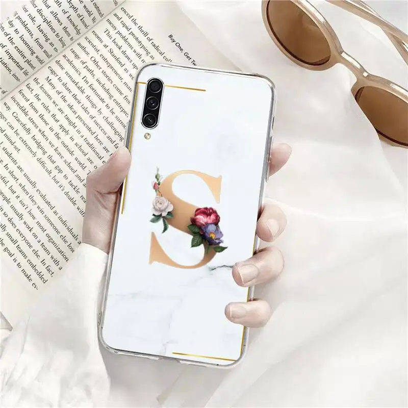 

text word flower Phone Case Transparent for Samsung A71 S9 10 20 HUAWEI p30 40 honor 10i 8x xiaomi note 8 Pro 10t 11