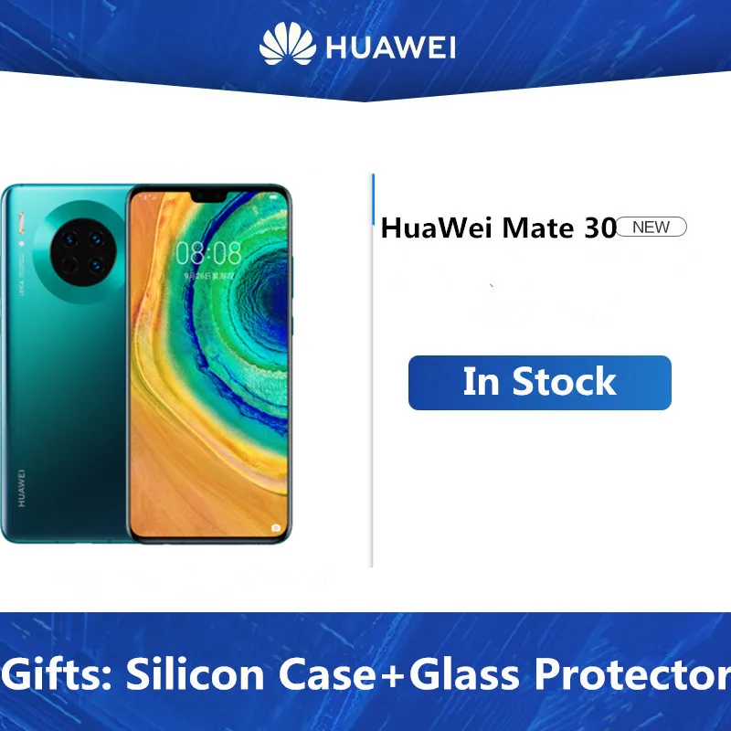 Новая модель huawei mate 30 смартфон Kirin 990 Android 10,0 6,62 дюймов OLED 40.0MP+ 16.0MP+ 8.0MP+ 24.0MP 40 Вт супер зарядное устройство+ Qi IP53