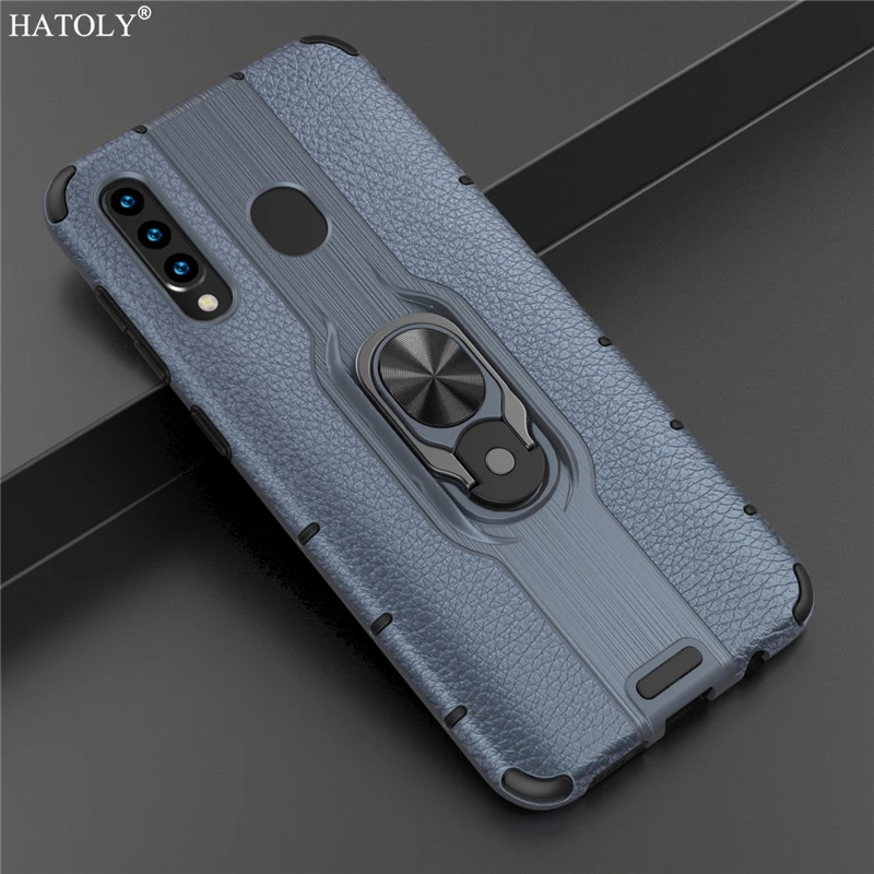 For Cover Samsung Galaxy A20 Case PC &amp Silicone Back Ring Holder Phone Bumper Fundas | Мобильные телефоны и аксессуары