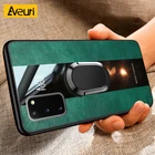 Чехол-кольцо для Samsung Galaxy A12, A02, A02S, A50, A70, A51, A71, A90, 5G, M21, M51, M30S, S20, FE, S21 Plus, Note 20 Ultra, кожаный