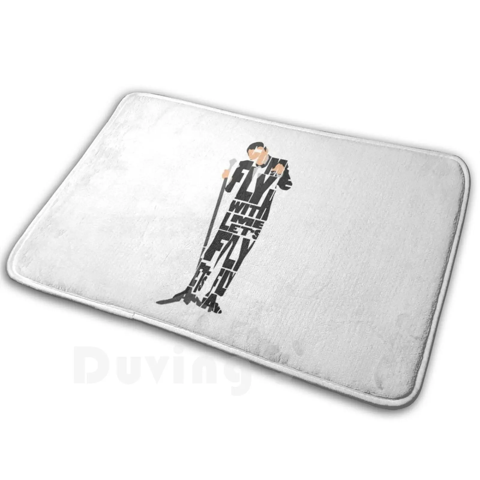 Коврик для иллюстрации Фрэнка Синатры Мягкий Нескользящий ковер с рисунком в