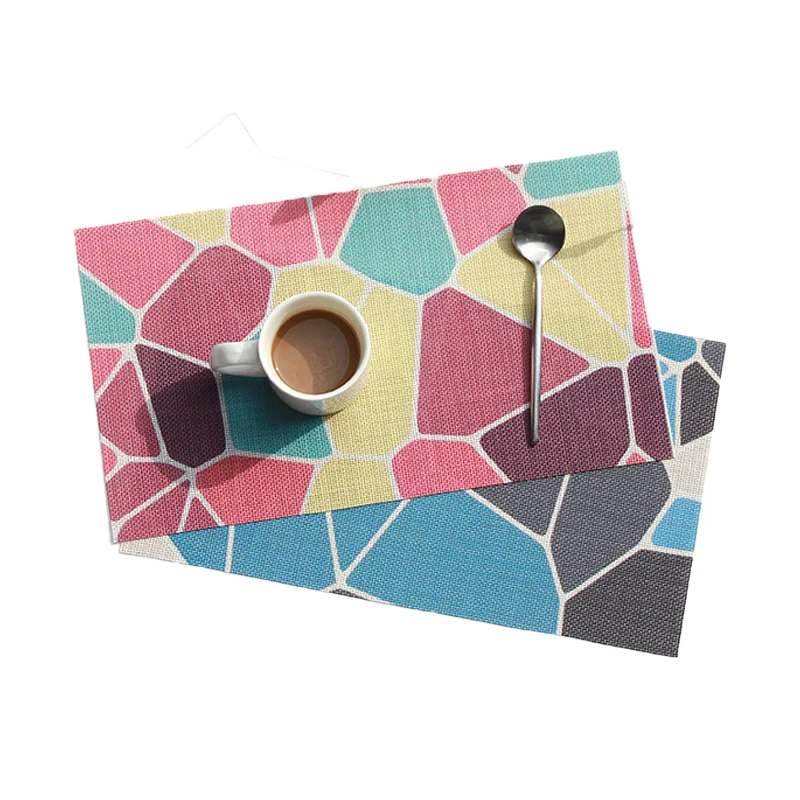 Салфетки набор из 4 коврики виниловые полиэстер Ретро богемный в этническом