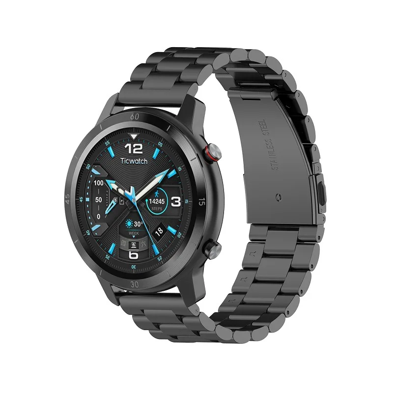 

Stainless Steel Strap For TicWatch Pro 3/3 GPS Smart Watch Band Metal 22MM Bracelet Wrist Straps For TicWatch Pro 2020 Correa