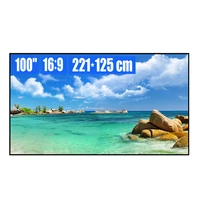 100%e2%80%9c 169 ust alr narrow frame projection screen with pet black crystal for home theatre ust projector