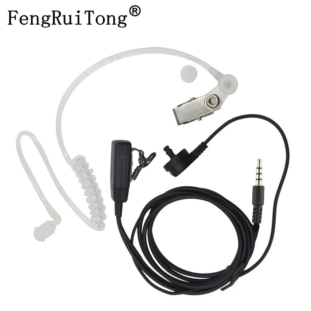 Радио полиции акустическая Воздушная трубка наушники с PTT для iphone xiaomi HUAWEI сотовые