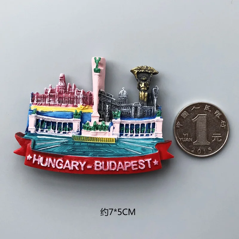 Budapest Hungary Магниты страны на холодильник Франция Флорида Фламинго исландский винтажный магнит на холодильник наклейка мир путешествия сувенир магнитный - Цвет: Budapest Hungary