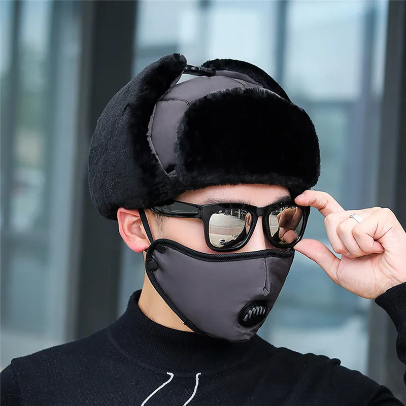 Thermal Fleece Balaclava Hat Hooded Neck Warmer Winter Unisex Thicken Hunting For Men And Women Ear Warm O22 | Аксессуары для