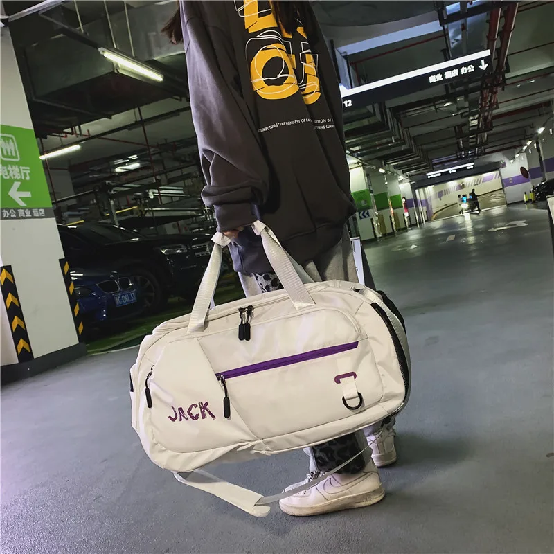 Dry and Wet Separation Sports Gym Bag Short-distance Portable Cylinder Travel Bag Large-capacity Duffel Bag Travel Goods