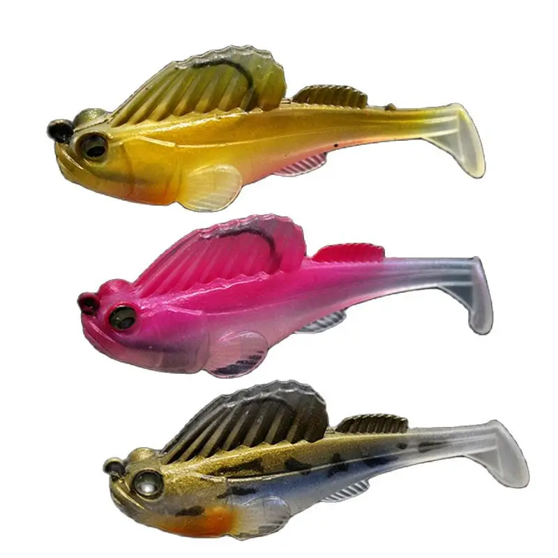 

Japen 7/14/20g Fishing Jigging Wobbler Soft Lure Jing Head Mustad Hooks Swimbaits Silicone soft Lure for Pike Bass Perch