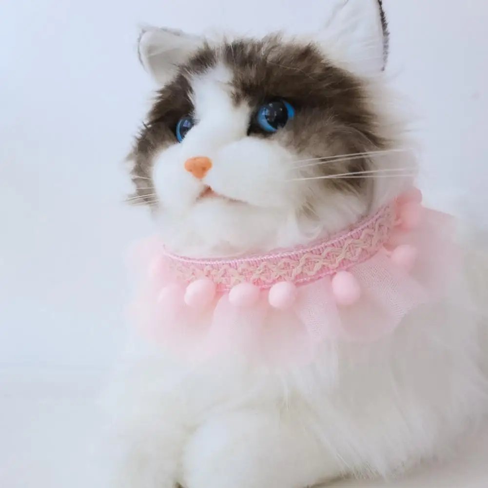 

Polyester Beautiful Fashion Dogs Cats Necklace Loop Lovely Cat Collar Bright Color for Camping