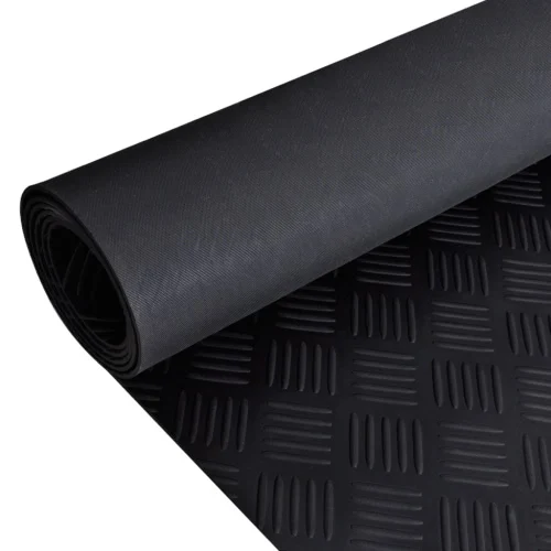 

USA WarehouseRubber Floor Mat Anti-Slip 7' x 3' Checker Plate