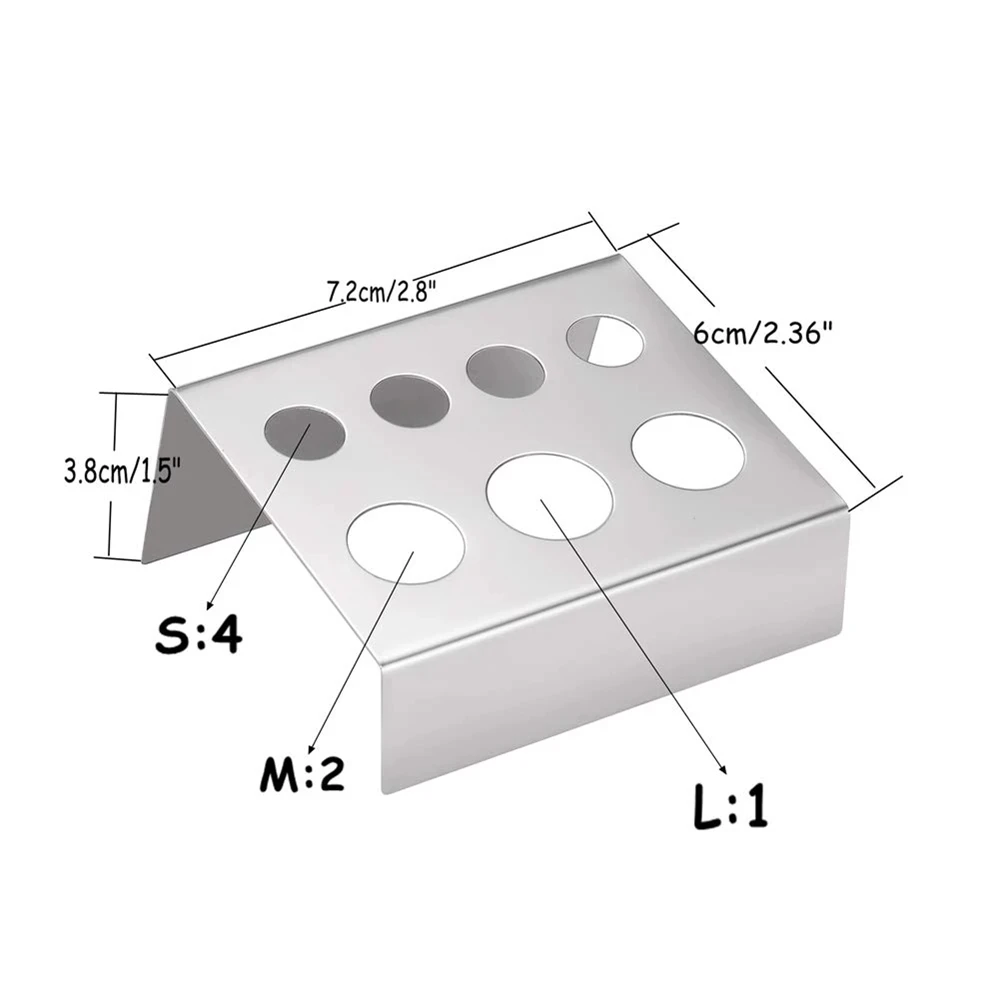 2 шт. чернил для татуажа подстаканник 7 отверстий пигмент подставка татуировки