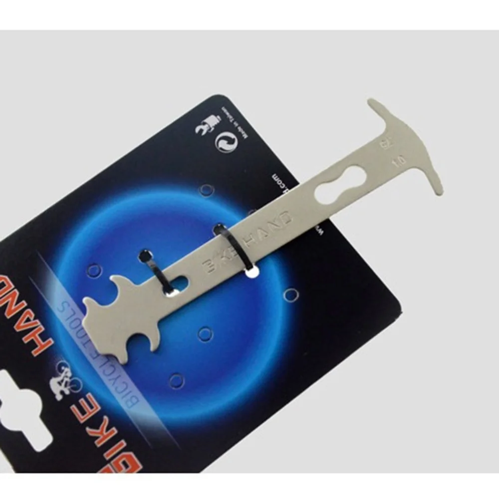

Bike Chain Checker Chain Wear Indicator Tool Carbon Steel Measuring Tool Gauge Repair for Bike MTB Road Bike (Silver)