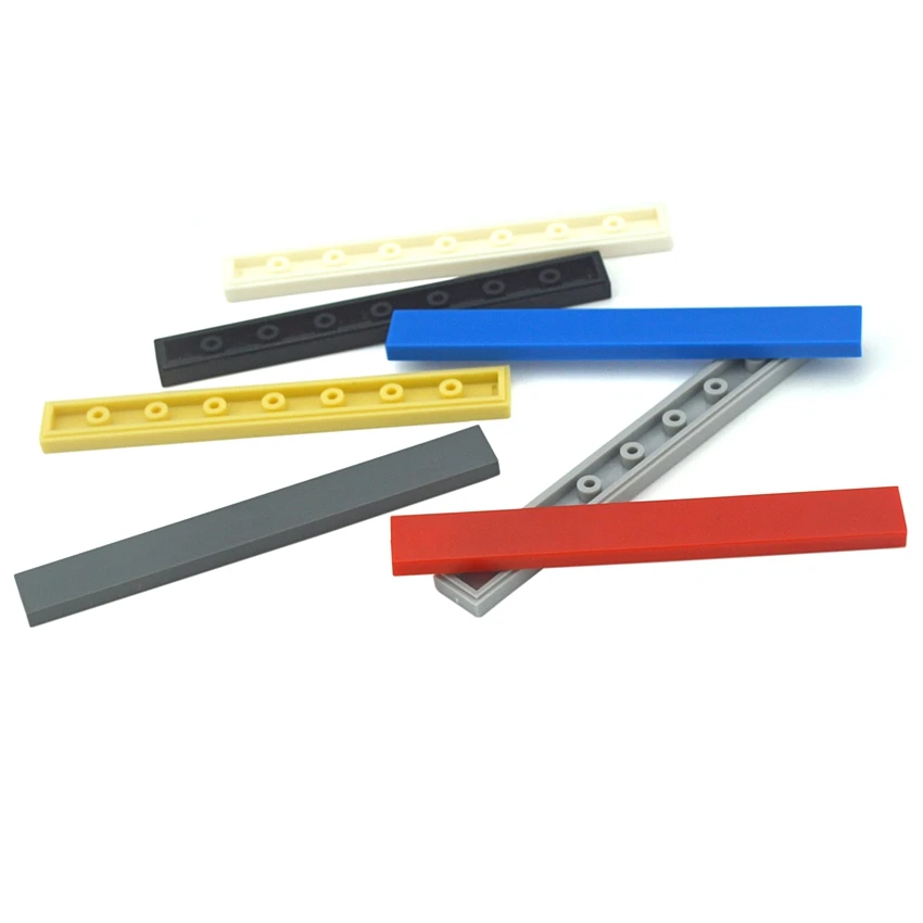 

Leduo Assembles Particles 50pcs Compatible DIY Building Blocks Figure Bricks Smooth Flat Tile 1x8 Educational Creative Toys 4162