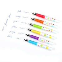 students use plastic pen ink bag pen mini calligraphy pen straight liquid will carry multi color pen