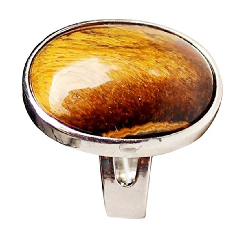 FYJS уникальный посеребренный овальной формы натуральный камень тигровый глаз