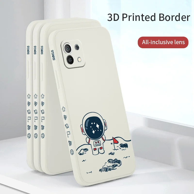 

Cool Astronaut Phone Case For Xiaomi Mi 11 10T 10 lite 9T Note 10 Redmi Note 9 9T 8 8Pro 7 7Pro 9 9A K40 K30 Silicone Cover