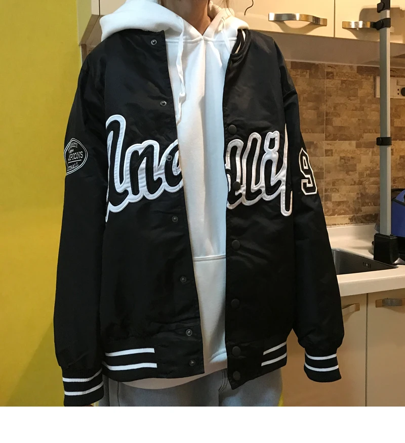 

Mens Bomber Jackets Letter embroidery Patch Fashion Men College Streetwear Jackets Male Casual Baseball Uniform Coats Clothing