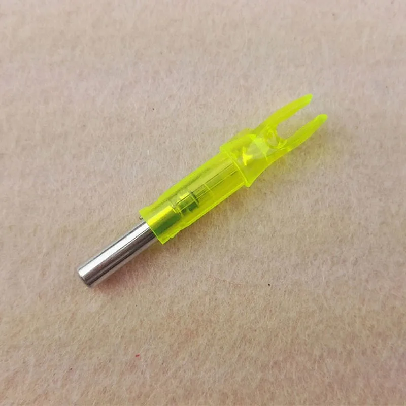 

1Pcs LED Glowing Arrow Nock Tail Outdoor Hunting Shooting Arrow Compound Bow Fit Nock Luminous Shaft 6.2mm Arrow Lighted D1L9
