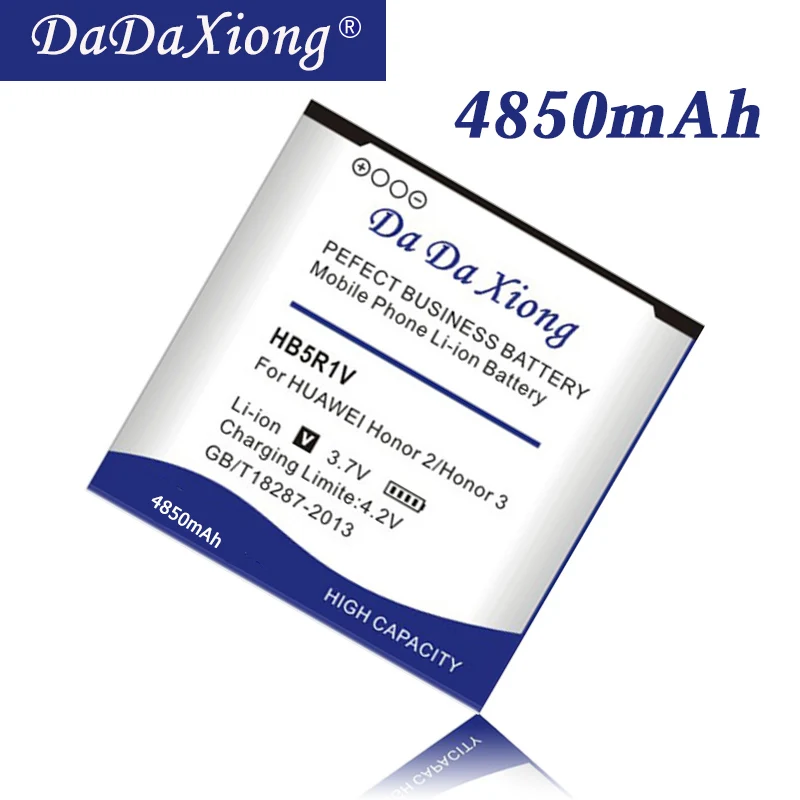 Аккумулятор DaDaXiong 4850 мАч HB5R1V для Huawei 2 Honor 3 Ascend G500 G600 U8950D U8950 T8950 U9508 U8832D U8836D C8826D