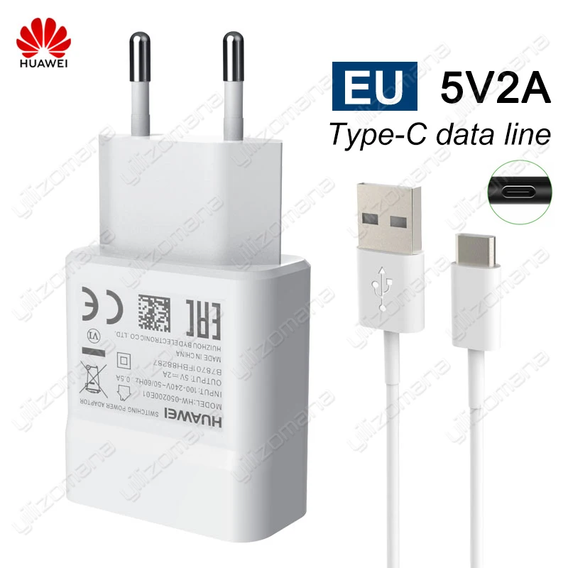 Оригинальное зарядное устройство huawei, 5 В/2 А, 9 В/2 А, USB, быстрая зарядка для huawei P8 P9 Plus Lite Honor 8 9 Mate10 Nova 2 2i 3 3i, оригинальная зарядка - Тип штекера: 5V2A Add Type-C