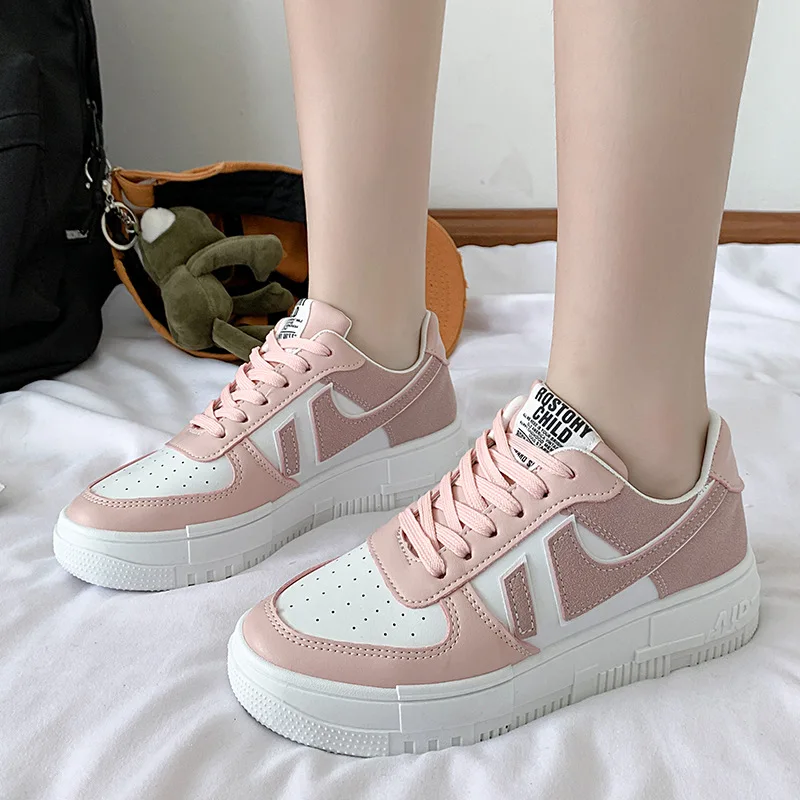 

2020 Woman Sneakers Woman Comfort Walking Shoes Women's Shoes Ladies Casual Breathable Female Vulcanized Shoes Lace Up