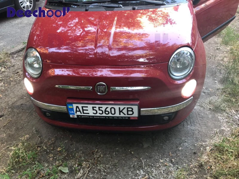Canbus светодиодные лампочки Габаритные огни лампы Комплект лампы для Fiat 500 2009- белый красный цвет: желтый, 12V RDL без ошибок