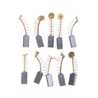 10 шт.компл. 5x5 X8mm мини-дрель Замена для электрической мясорубки угольные щётки, а также смазывайте механизм запасные Запчасти для электрических двигателей комплект принадлежностей для вращающихся инструментов Dremel