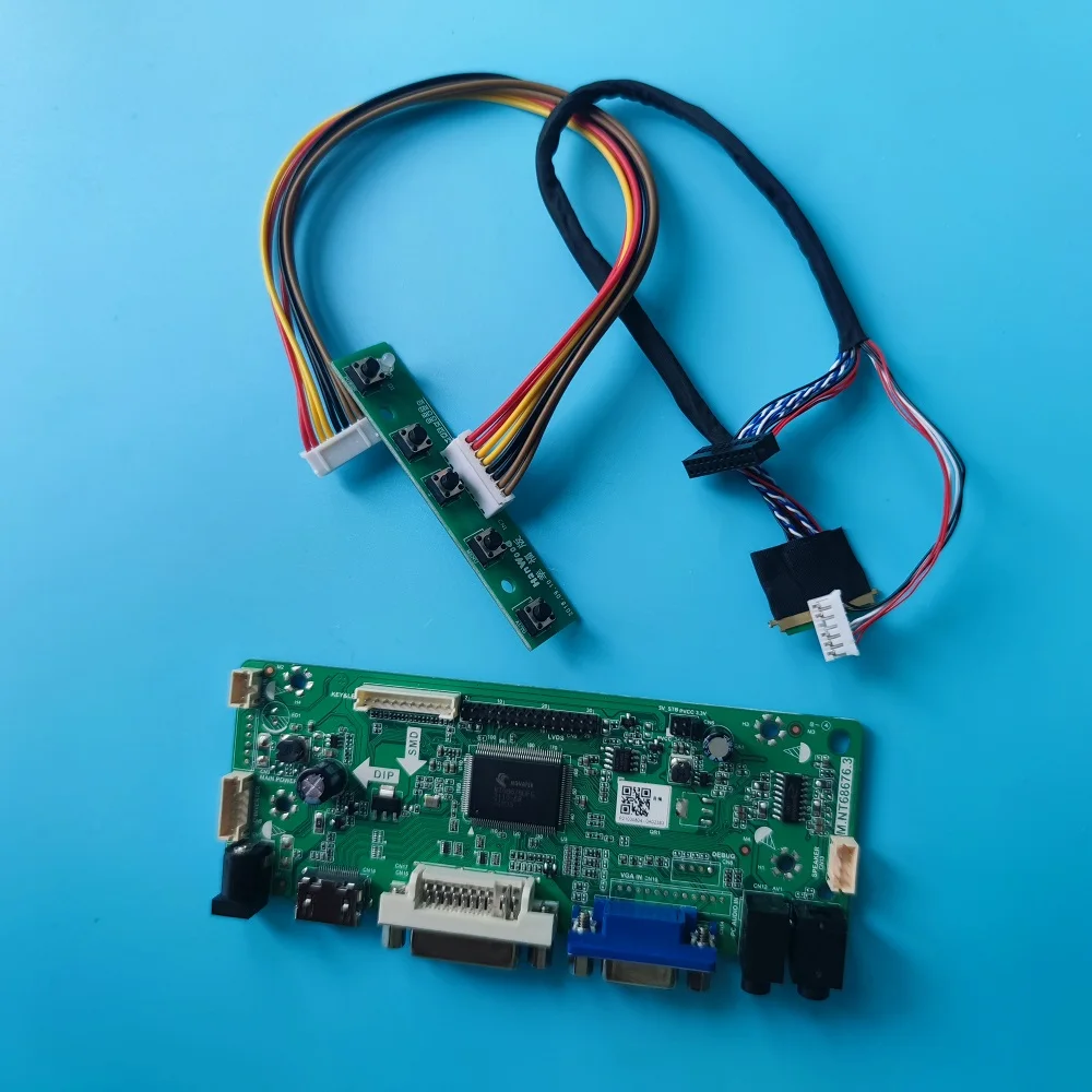 

Kit For LP173WD1(TL)(C1)/TLA1/TLD2 17.3" HDMI-compatible DVI Panel monitor Controller board 40pin VGA M.NT68676 LED LCD 1600X900