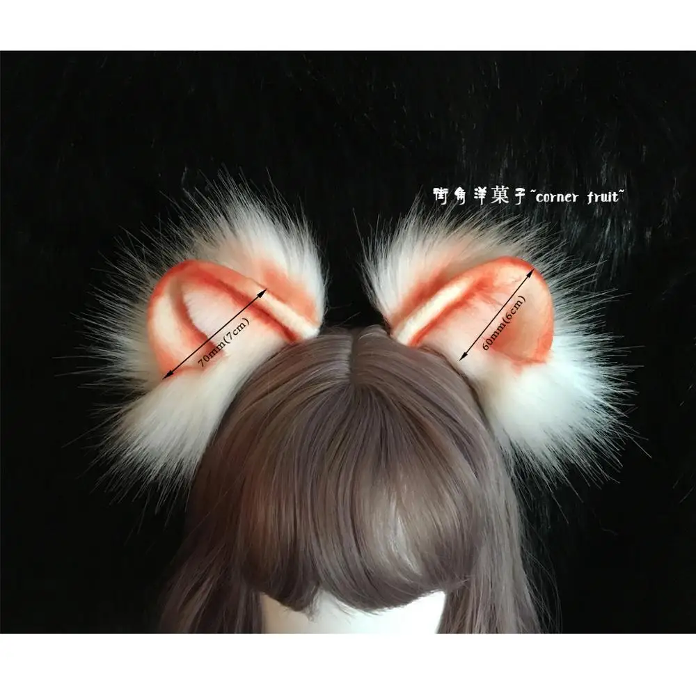 Головной убор ручной работы с снежным леопардом обруч для волос косплея KC