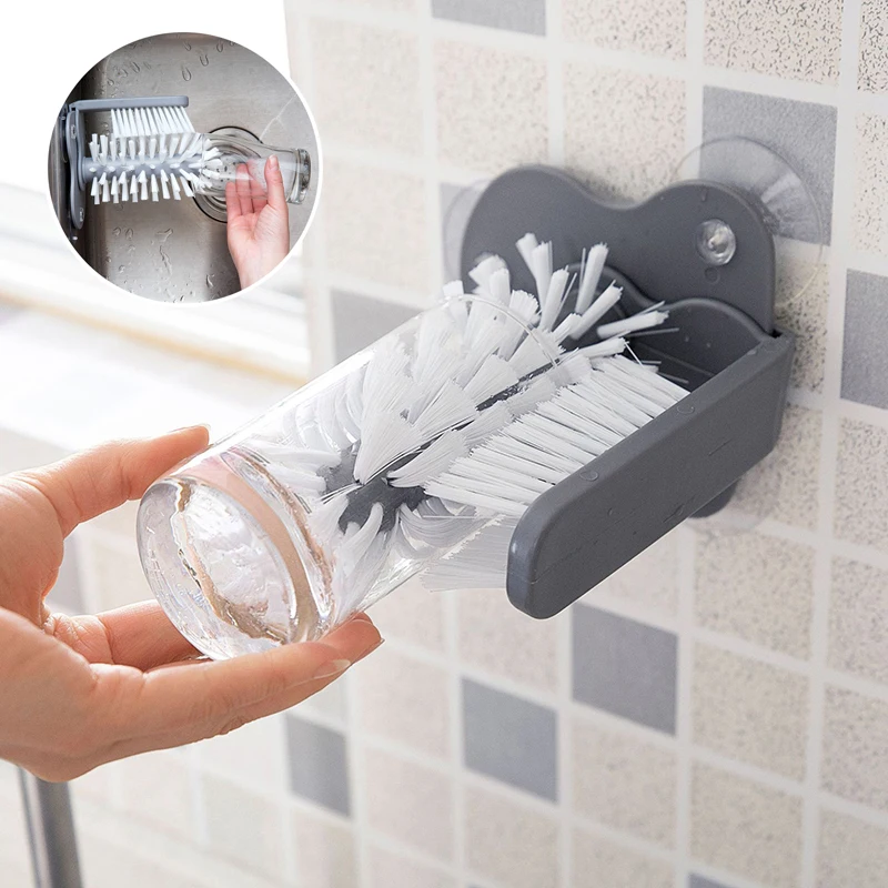 

Household Cleaning Brush Ultra Long Jug Bottle Washers For Beer Glass Accessories Cup Scrubber Cleaner Kitchen 2 in 1 Gadgets