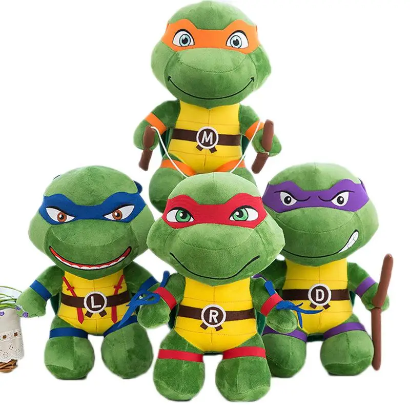 

25CM Mutant Ninja Turtles Plush Doll Toy Kids Cartoon Donatello Mikey Raffaele Leonardo Figure Stuffed Toys For Children Gifts