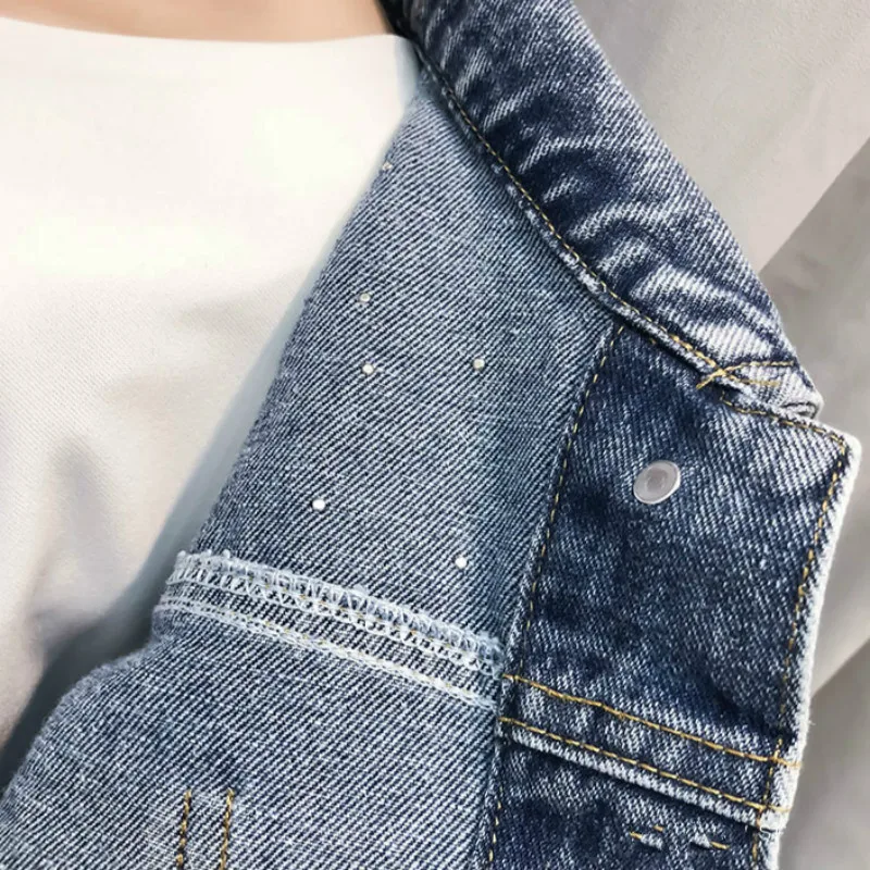 

2020 Autumn Women's Causal Denim Jacket Oversize Show Loose OL Street Coat Versatile Bat Sleeve Loose Long Sleeve Top