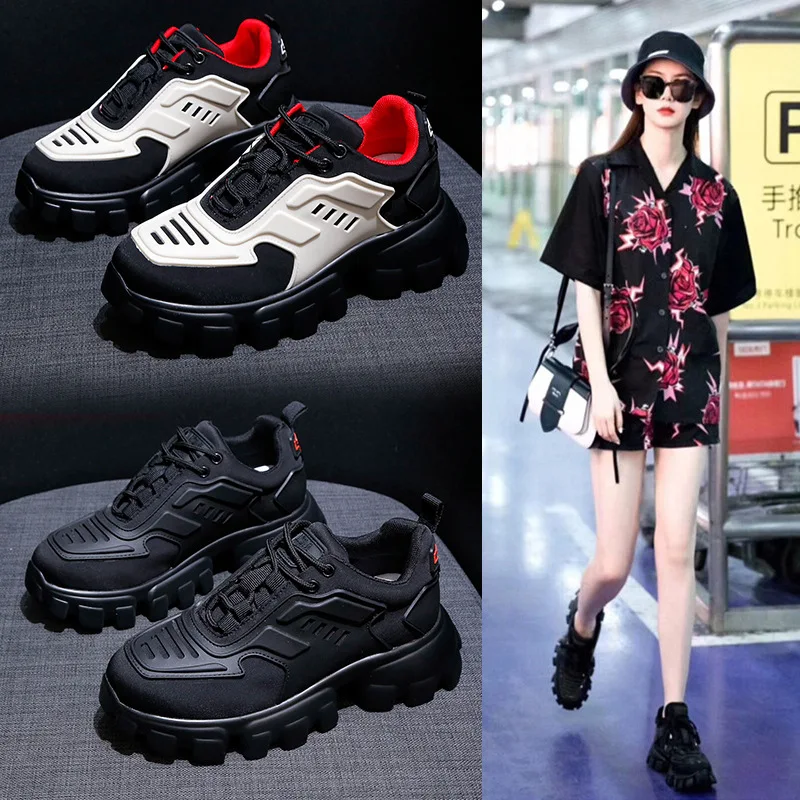 Женская обувь Массивные кроссовки Роскошная дизайнерская Basket Femme Scarpe Donna