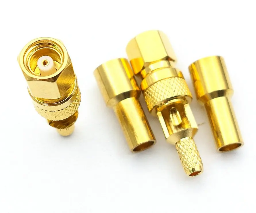20 шт/50 шт SMC Женский Джек прямой обжимной для RG174 RG179 RG316 RG188 Кабельный адаптер |