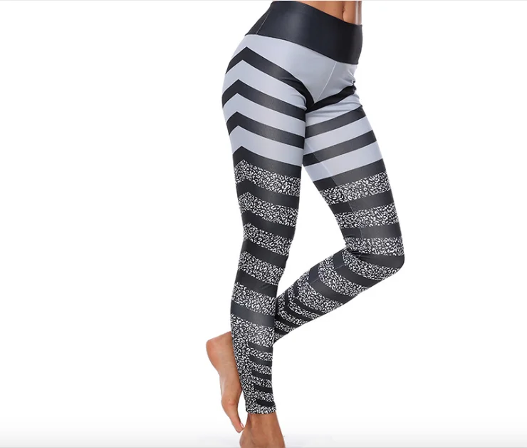 Европейский стиль 3D легинсы с цифровым принтом женские облегающие укороченные