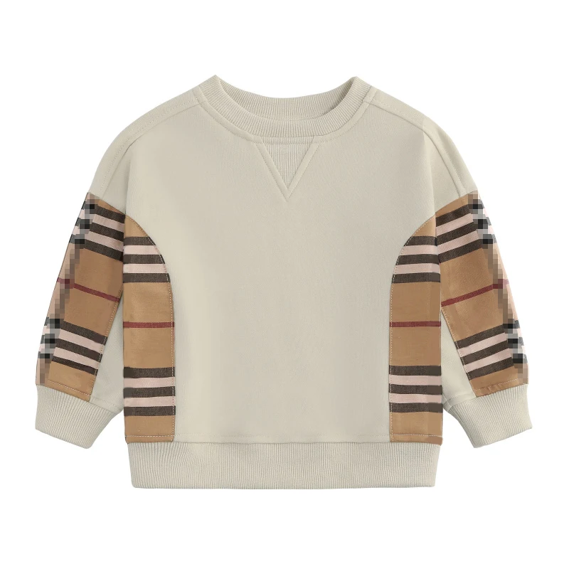 

Новое поступление 2021, пуловер для мальчиков, хлопковая одежда с длинным рукавом, детская одежда, клетчатый Топ, демисезонные толстовки, тепл...