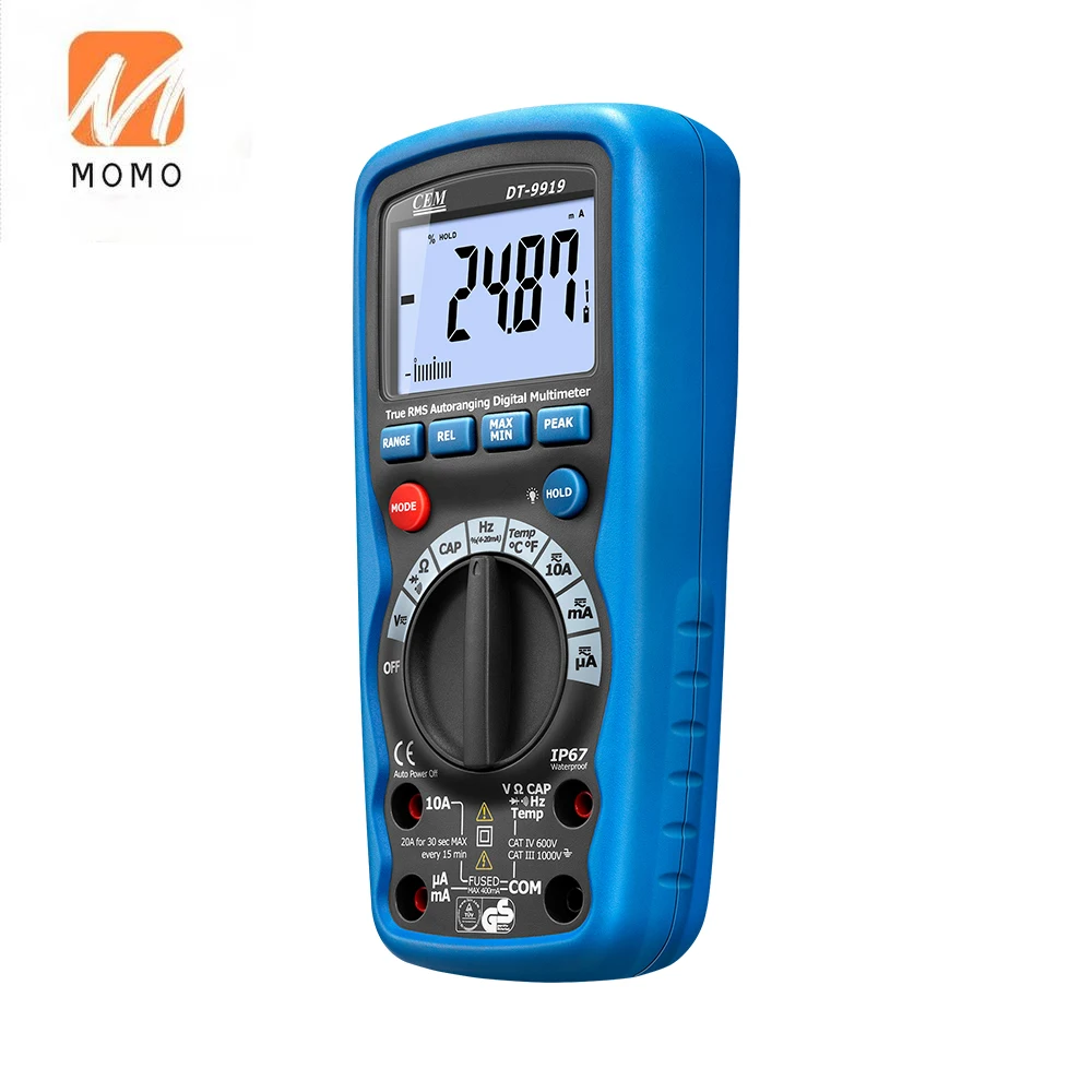 DT-9919 40000 отсчетов Профессиональный Промышленный Цифровой мультиметр True RMS 4-20 мА |