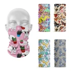 Модная женская бандана 3D, креативный Забавный рандомный чехол для лица, повязка на голову, волшебный головной платок, спортивный Эластичный Трубчатый носовой платок