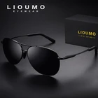 Очки-авиаторы LIOUMO поляризационные фотохромные для мужчин и женщин, винтажные солнечные аксессуары для вождения, из сплава, 2021