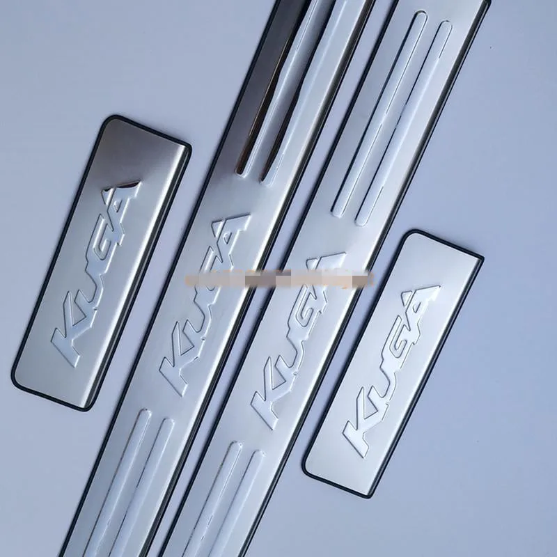 Car accessories Stainless Steel Side Door Scuff Plate Sill Trim Fit For Ford Kuga Escape 2013 2014 2015 2016 2017 2018 | Автомобили и