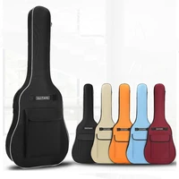 4041 inch oxford fabric acoustic guitar gig bag soft case double shoulder straps padded guitar waterproof backpack 5mm cotton