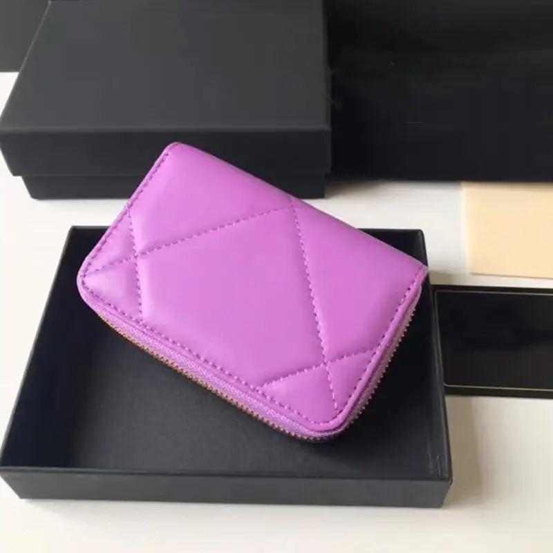 

Top Quality Custom 100% Leather Card Holder For Women Solid Fashion Credit Card ID Card Holder Wallet Coin Purse Pouch