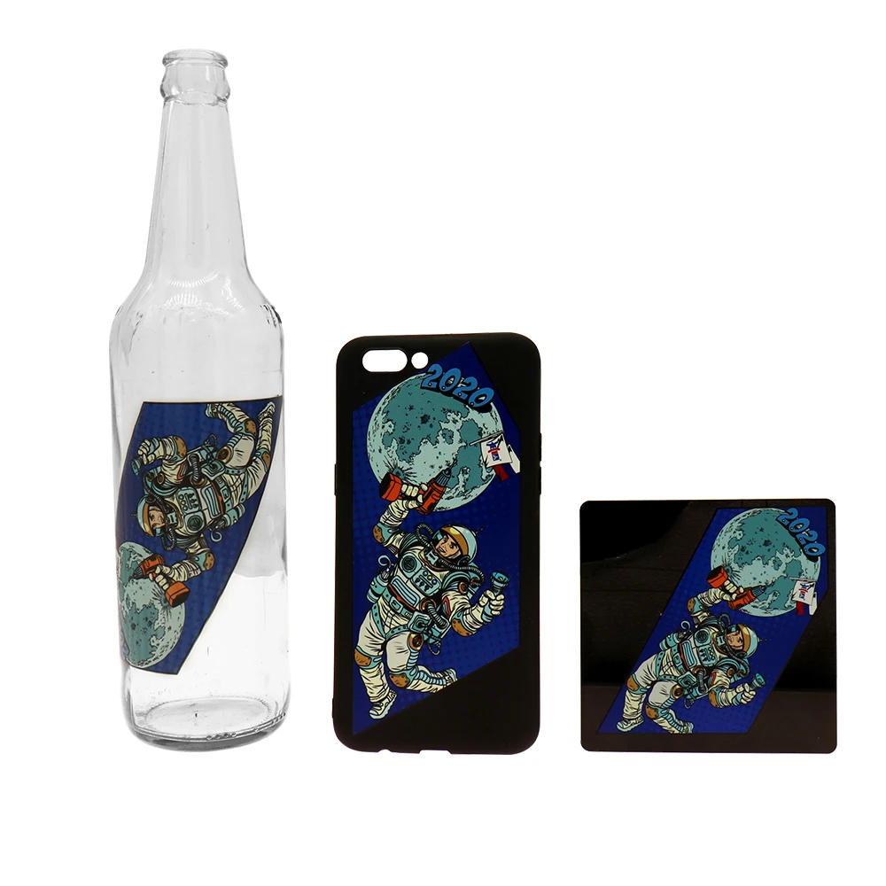 Colorsun Upgrade A3+ UV Printer 2 printhead with varnish UV flatbed printer for leather wood glass Phone Case bottle Printer